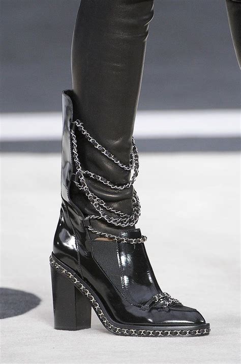 chanel boots with chain|chanel high heel boots.